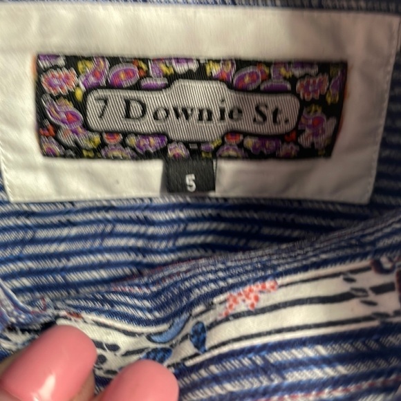 7 Downie St button down shirt button up flip cuff business career sz Lg - Picture 3 of 14